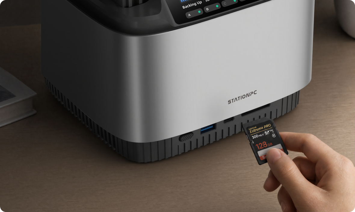 DA400 SD card backup