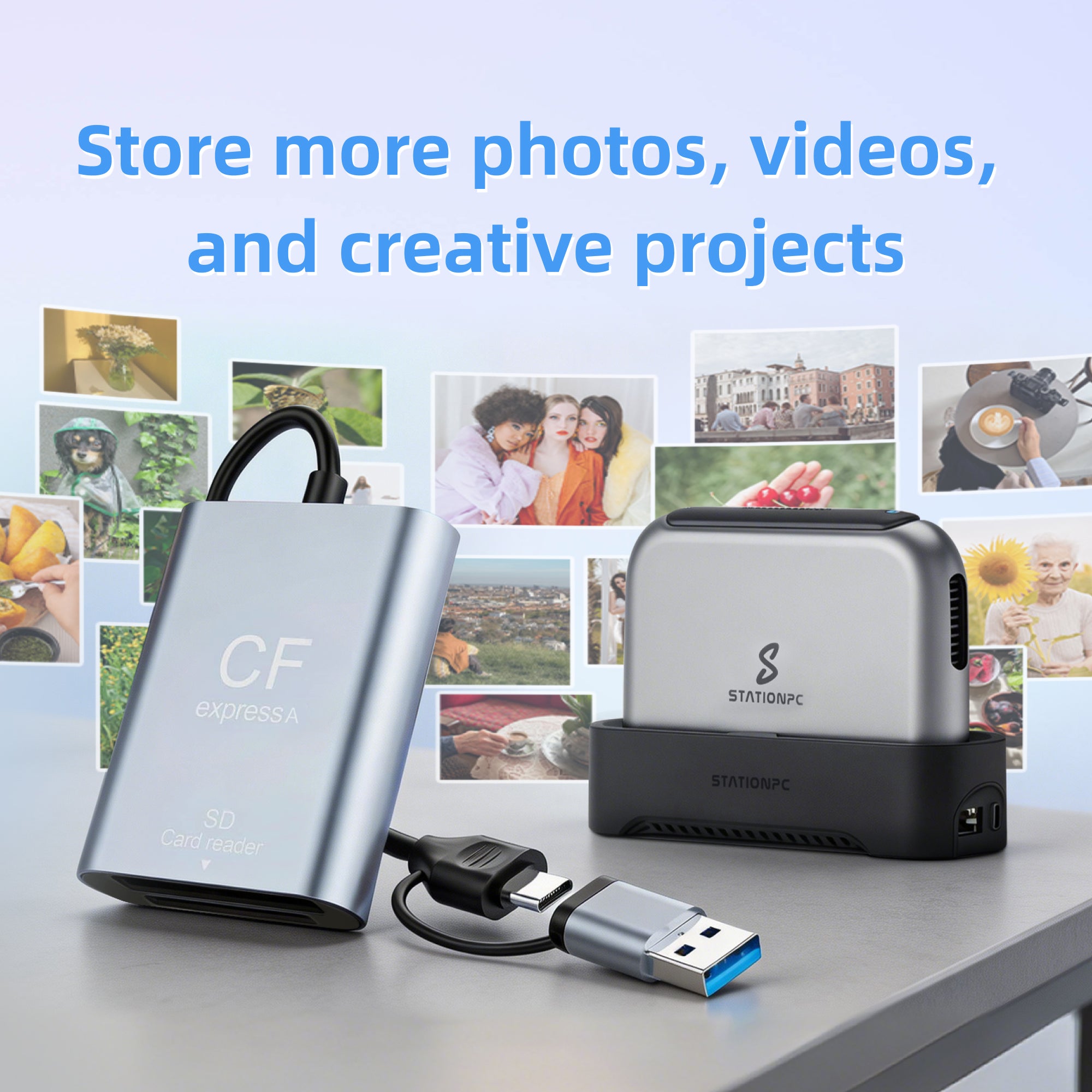CR398 CFe-A & SD 3.0 Card Reader – StationPC