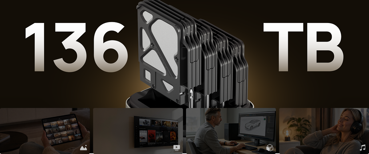 DA400 storage capacity up to 136 TB