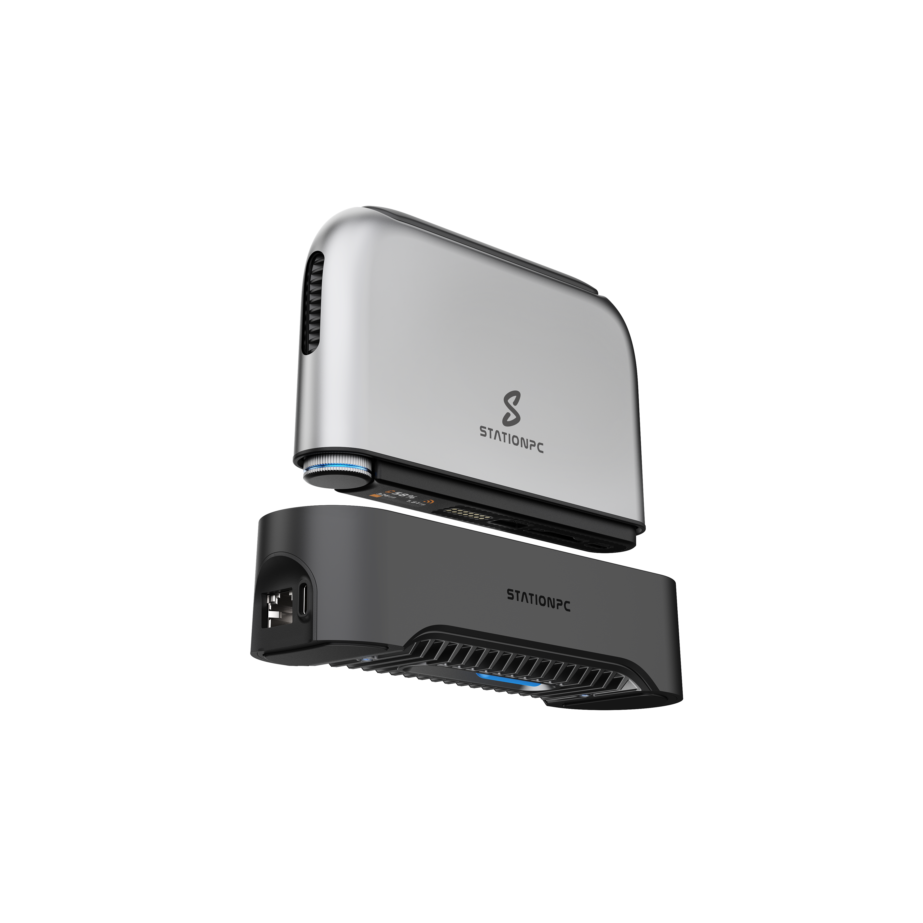 PocketCloud portable NAS device with a sleek, compact design supports SSD installation.